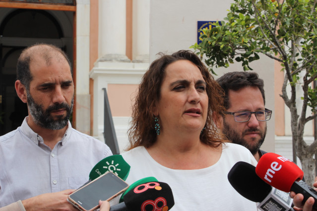 La portavoz adjunta del grupo parlamentario Adelante Andalucía Ángela Aguilera. Imagen de archivo.