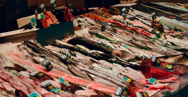 Pescado en una pesquería