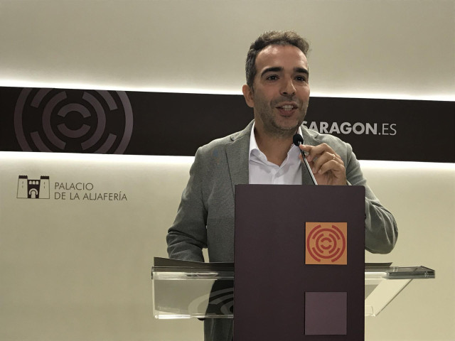El portavoz del PAR en las Cortes de Aragón, Jesús Guerrero.