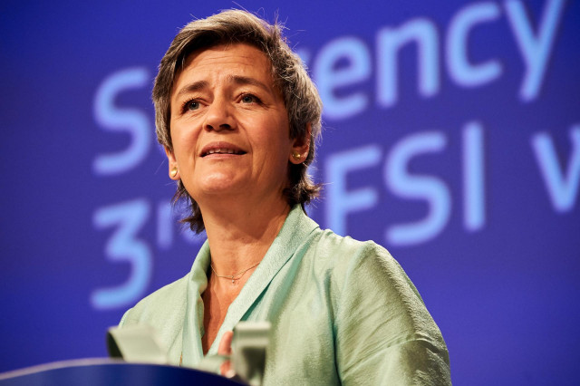 La vicepresidenta de la Comisión Europea responsable de Competencia, Margrethe Vestager