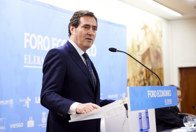 El presidente de la patronal CEOE, Antonio Garamendi