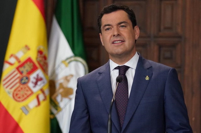 El presidente de la Junta de Andalucía, Juanma Moreno