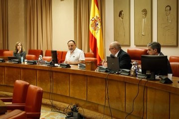 El secretario general de CC.OO. Industria, Agustín Martín, interviene en la Comisión de Industria del Congreso