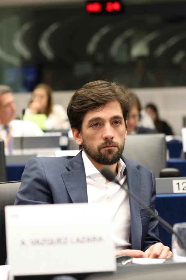 El eurodiputado de Ciudadanos en el Parlamento Europeo, Adrián Vázquez