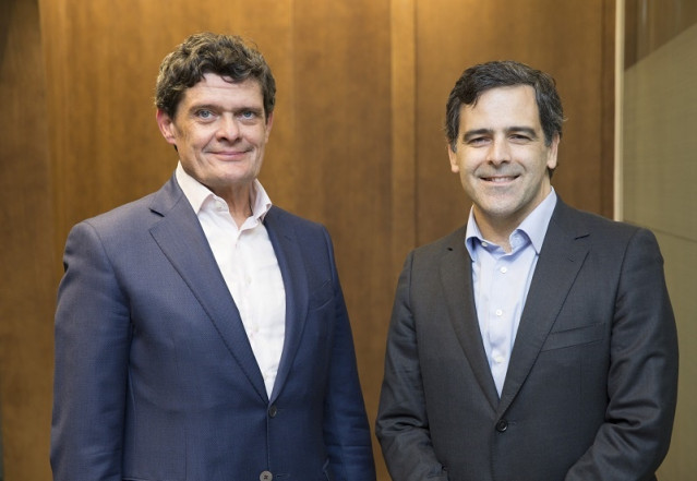 El presidente de Sareb, Jaime Echegoyen, y el futuro consejero delegado, Javier García del Río