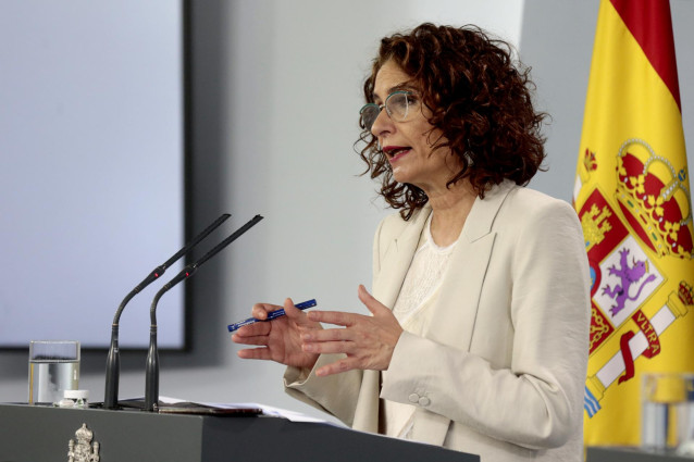 La portavoz del Gobierno y ministra de Hacienda, María Jesús Montero.