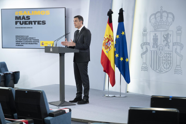 El presidente del Gobierno, Pedro Sánchez