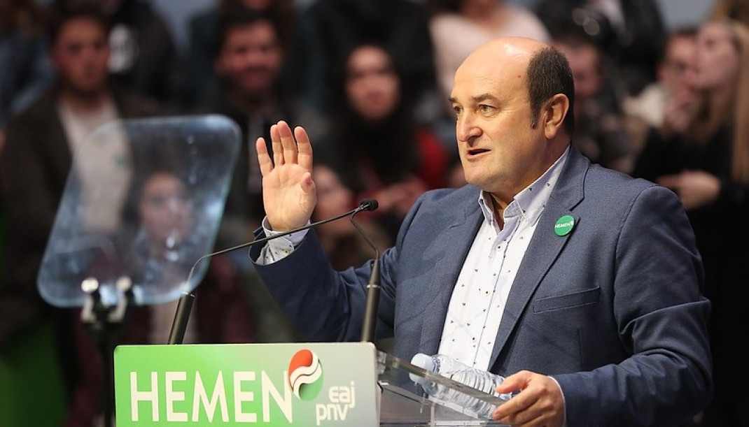 El presidente del EBB del PNV, Andoni Ortuzar