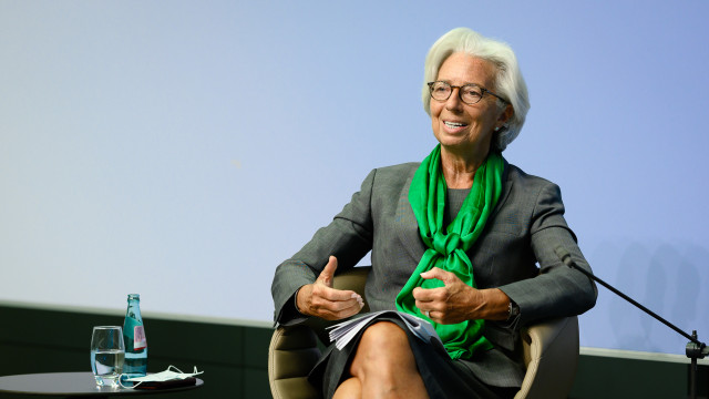 HANDOUT - 27 May 2020, Frankfurt: Christine Lagarde, President of the European Central Bank (ECB), speaks during an online Youth Dialogue for the European Youth Event 2020. Photo: -/European Central Bank/dpa - ATTENTION: editorial use only and only if the