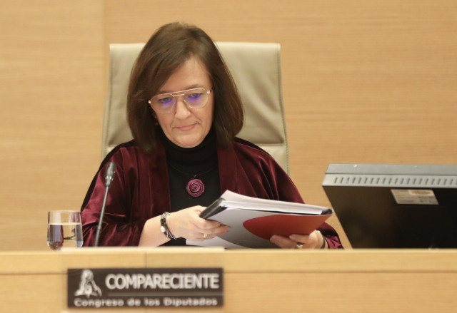 La presidenta de la Autoridad Independiente de Responsabilidad Fiscal, Cristina Herrero, en el Congreso