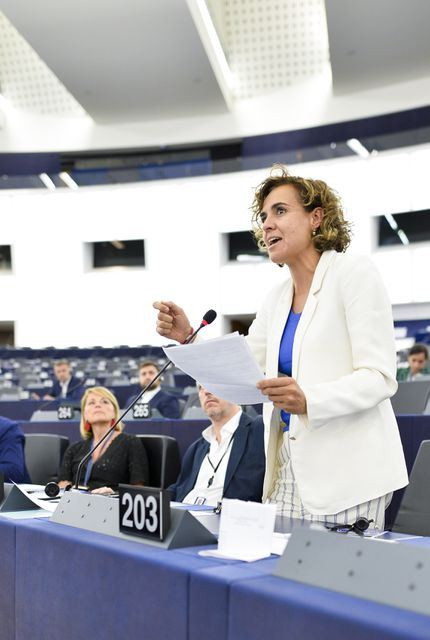 La portavoz del PP en el Parlamento europeo y exministra de Sanidad, Dolors Montserrat.