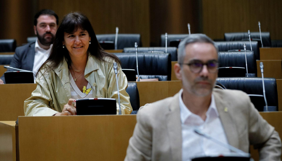 Laura Borràs, en la Comisión de Cultura del Congreso