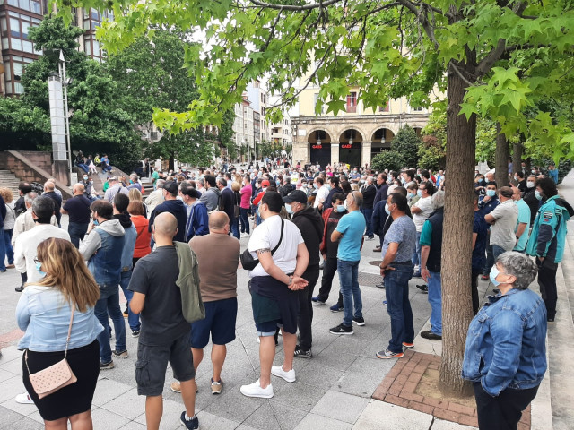 Concentración de Sniace en Torrelavega