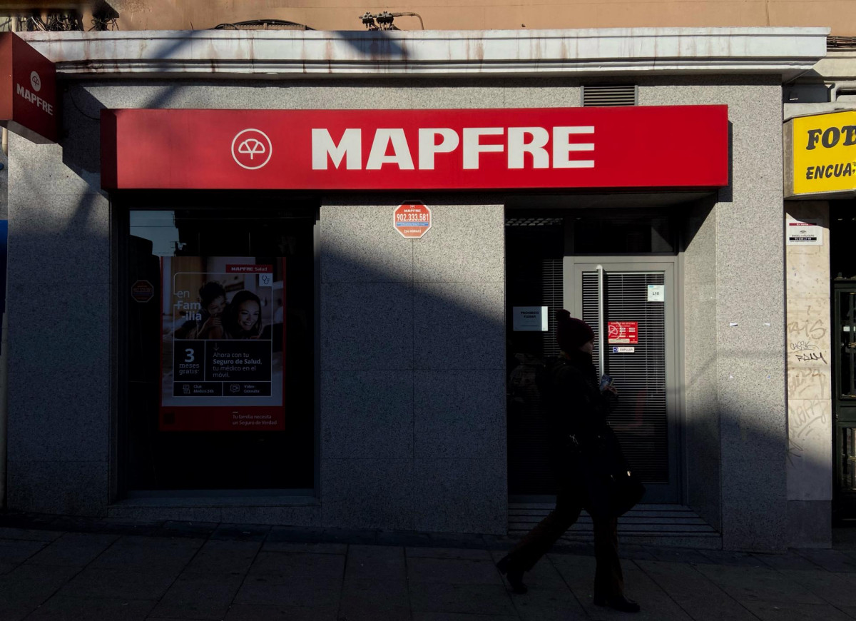 Local de Mapfre visto desde el exterior en Madrid a 9 de enero de 2020