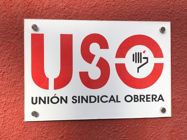 Logo de Unión Sindical Obrera (USO).