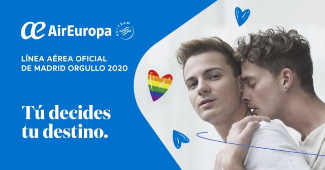 Air Europa, aerolínea oficial del Orgullo.