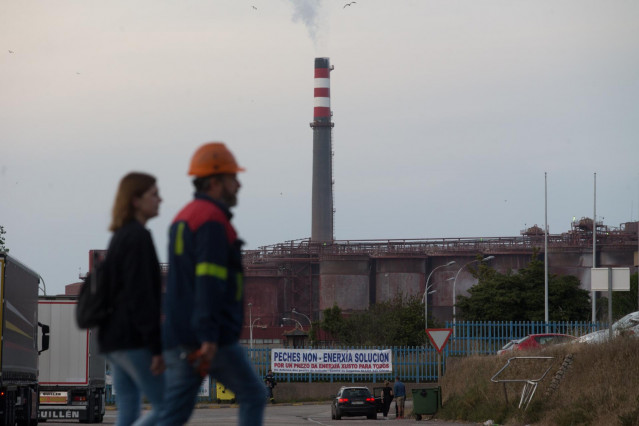 Imagen de la fábrica de Alcoa en San Cibrao (Lugo/Galicia/España) a 20 de junio de 2020.