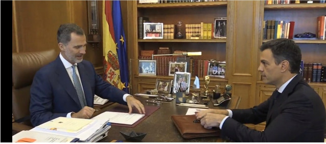 El Rey y Pedro Sánchez, en una foto de archivo