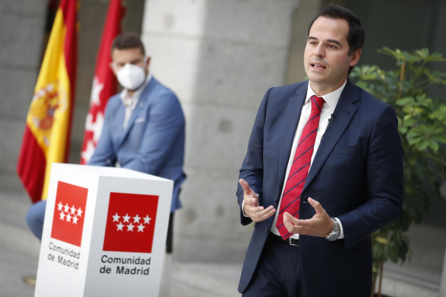 El viepresidente de la Comunidad, Ignacio Aguado, presenta el Plan Madrid, una región en forma.