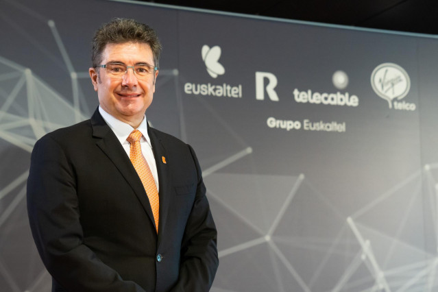 José Miguel García, consejero delegado de Euskaltel, en la Junta General de Accionistas de 2020