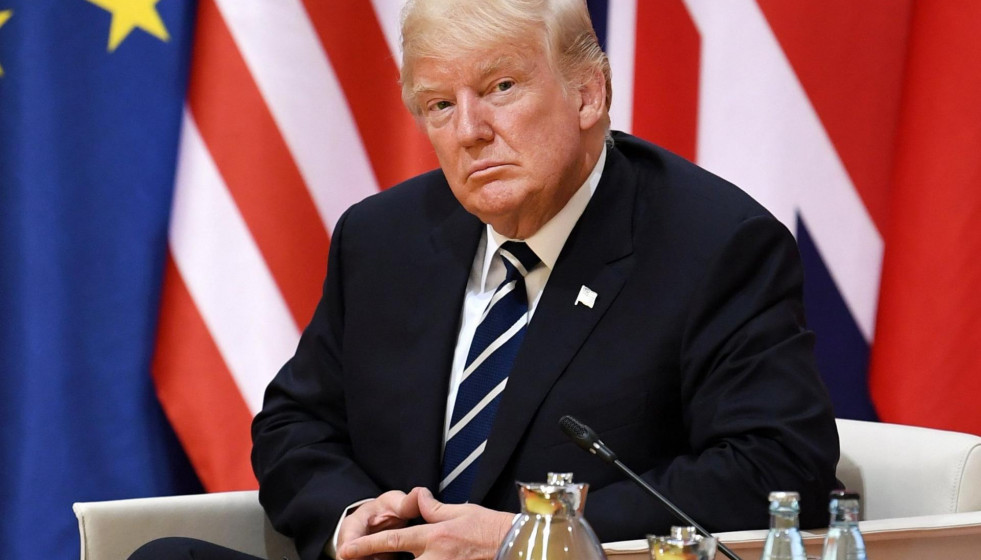FILED - 07 July 2017, Hamburg: US President Donald Trump attends a meeting on the sidelines of the G20 summit. CNN has reported that the administration of US President Donald Trump is about to finaliz