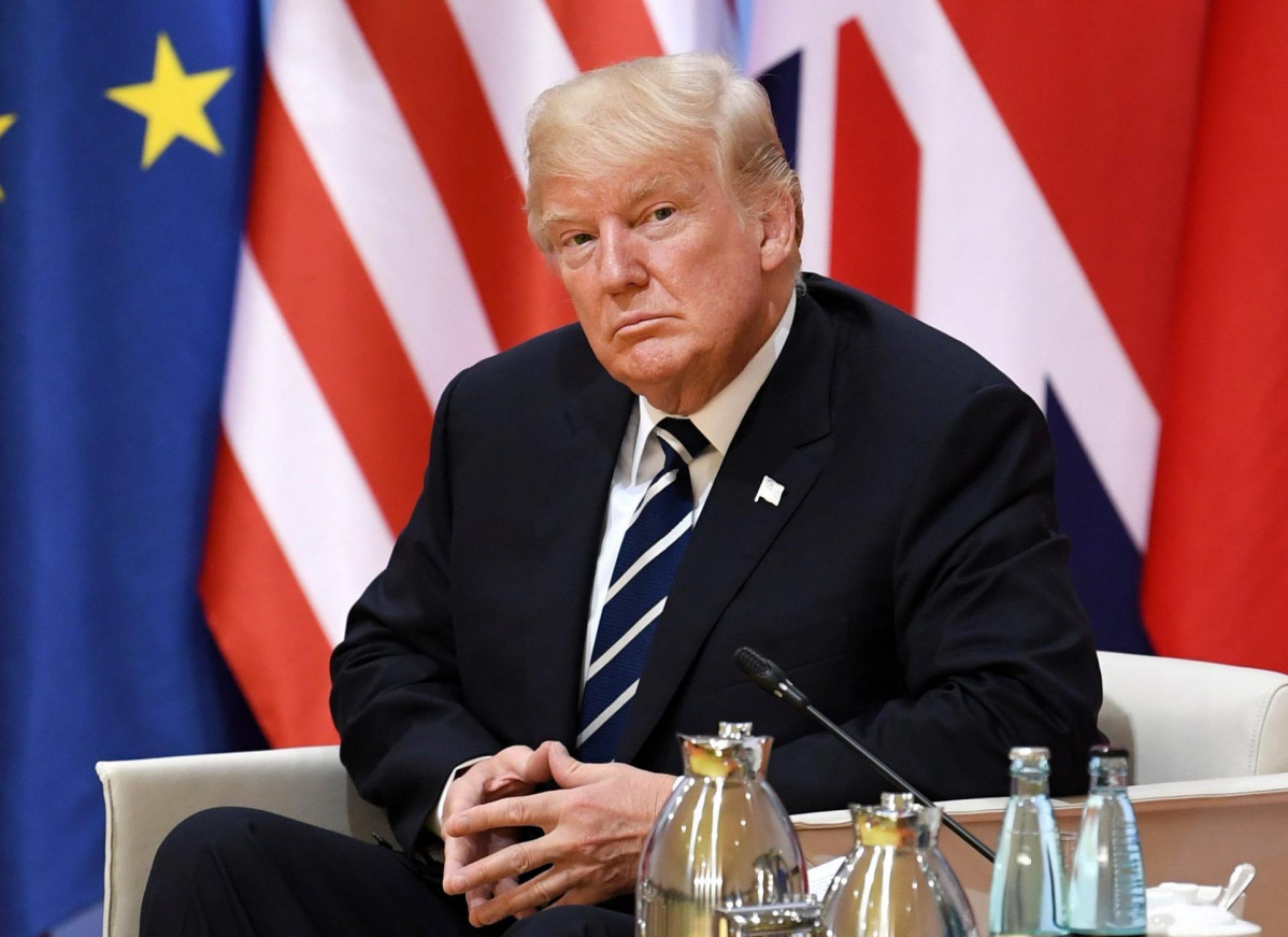 FILED - 07 July 2017, Hamburg: US President Donald Trump attends a meeting on the sidelines of the G20 summit. CNN has reported that the administration of US President Donald Trump is about to finaliz