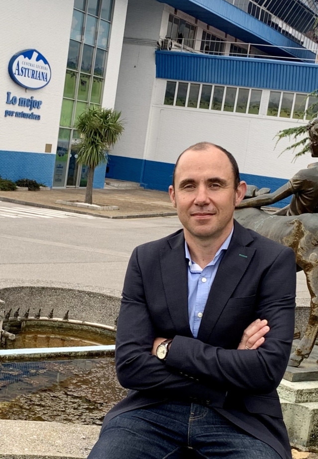 El nuevo presidente de Central Lechera Asturiana SAT, Alberto Álvarez.