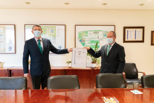 Acto de entrega de la certificación de Aenor a Acerinox