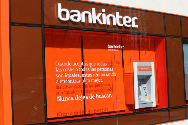 Una de las oficinas del banco Bankinter de Madrid.