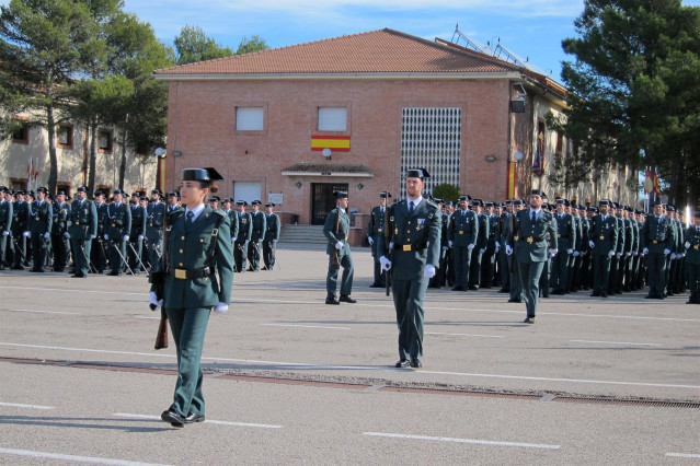 Imagen de archivo de una entrega de despachos en la Academia de la Guardia Civil de Baeza