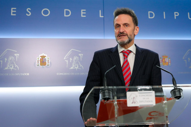 El portavoz adjunto de Ciudadanos en el Congreso, Edmundo Bal, en rueda de prensa.