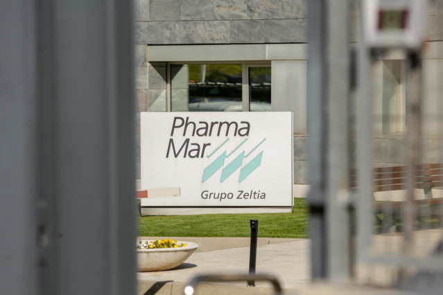 Sede de PharmaMar, empresa que anunció el pasado martes día 3 de marzo que podría contar en menos de un mes con un tratamiento para tratar el actual brote de coronavirus, denominado Covid-19, en Colmenar Viejo/Madrid (España), a 5 de marzo de 2020.