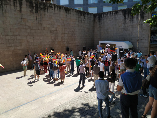 Acto electoral de Vox en Vitoria-Gasteiz.