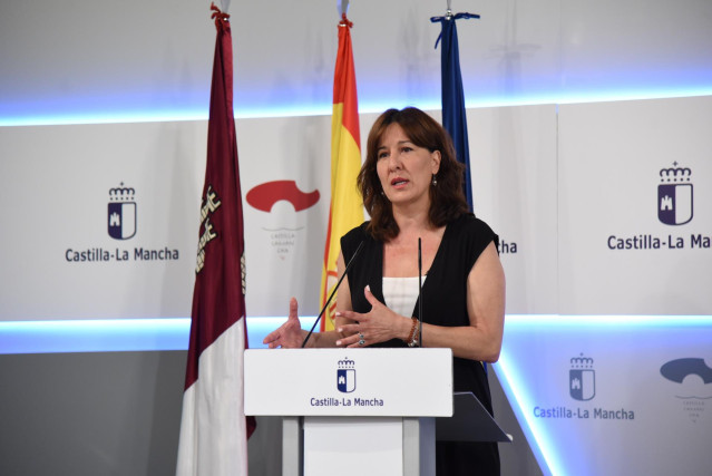 La portavoz del Gobierno de Castilla-La Mancha, Blanca Fernández.