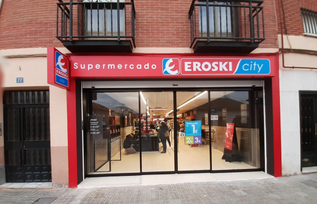 Supermercado de Eroski.