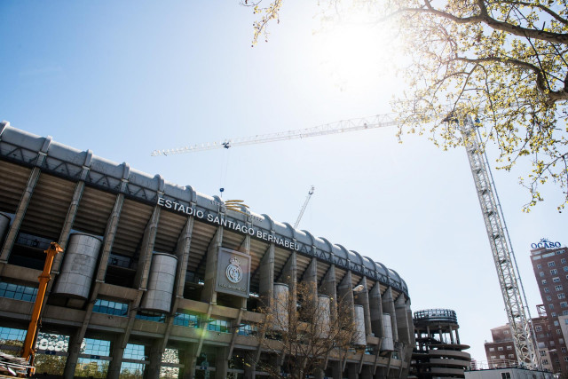 Fachada del Estadio Santiago Bernabéu