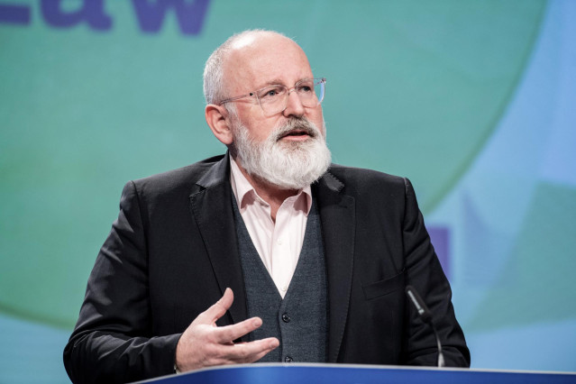 El vicepresidente del Ejecutivo comunitario para el Pacto Verde, Frans Timmermans