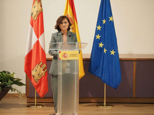 La vicepresidenta primera del Gobierno y ministra de la Presidencia, Relaciones con las Cortes y Memoria Democrática, Carmen Calvo.