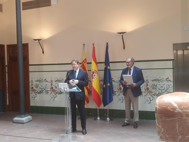 Puig en una comparecencia ante los medios