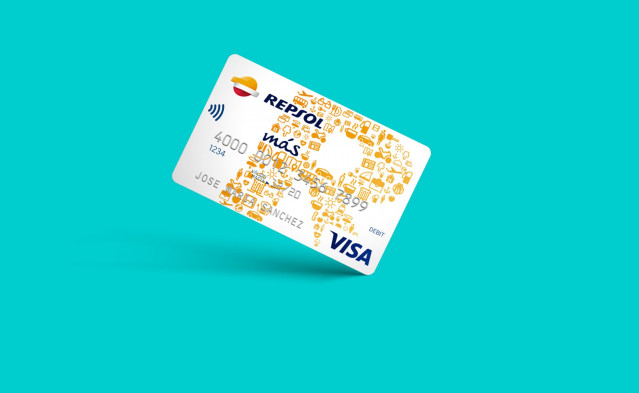 Tarjeta Repsol más Visa Débito de BBVA.