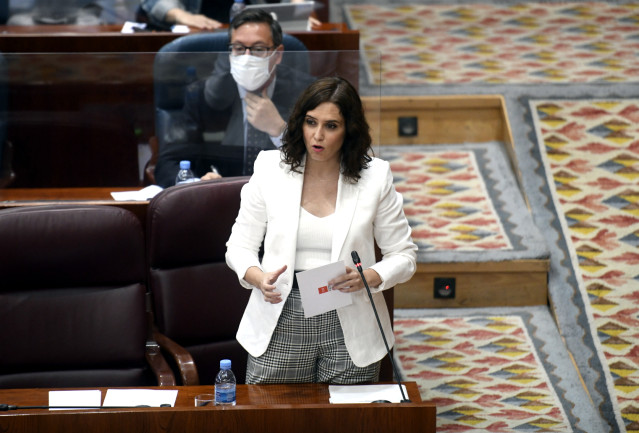 La presidenta de la Comunidad de Madrid, Isabel Díaz Ayuso