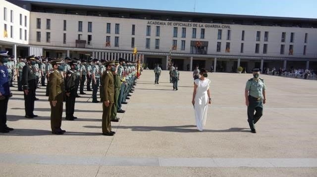 La directora general de la Guardia Civil, María Gámez, en un acto en Aranjuez ante los futuros oficiales