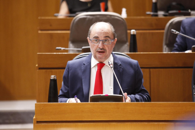 El presidente de la Comunidad Autónoma de Aragón, Javier Lambán.