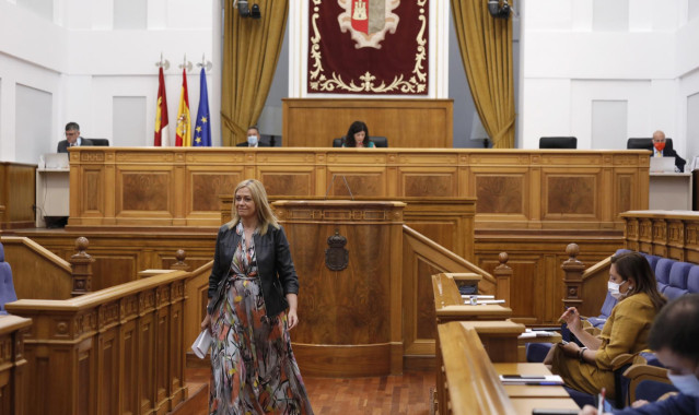 La portavoz de Cs, Carmen Picazo, en las Cortes.