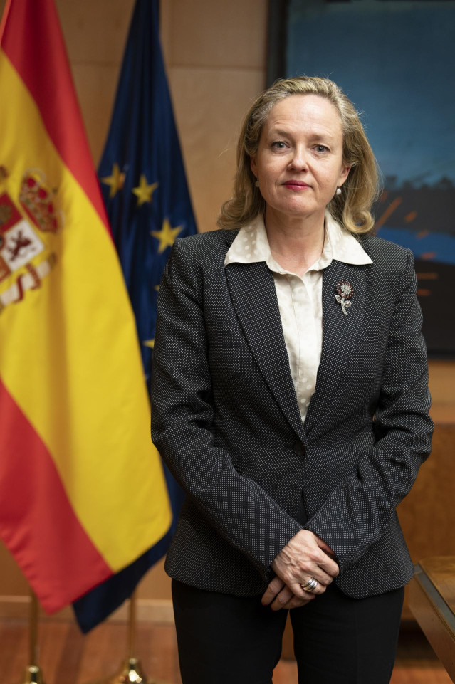 La vicepresidenta tercera y ministra de Asuntos Económicos y Transformación Digital, Nadia Calviño.