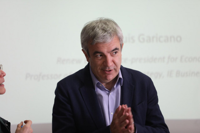 El eurodiputado de Ciudadanos, Luis Garicano interviene sobre 'Cómo resucitar la Unión Bancaria' y comenta el estado actual de las negociaciones sobre el tema, en un acto organizado por Fedea, en Madrid (España), a 24 de febrero de 2020.