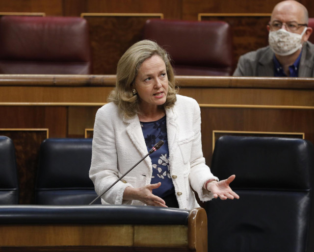 La vicepresidenta tercera y ministra de Asuntos Económicos, Nadia Calviño