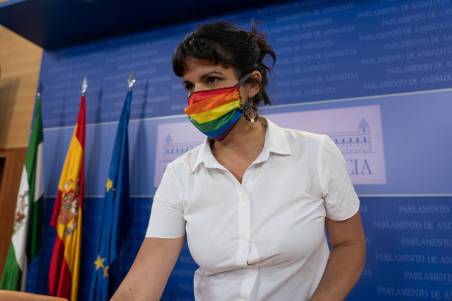La presidenta del grupo parlamentario Adelante Andalucía, Teresa Rodríguez, en una foto de archivo