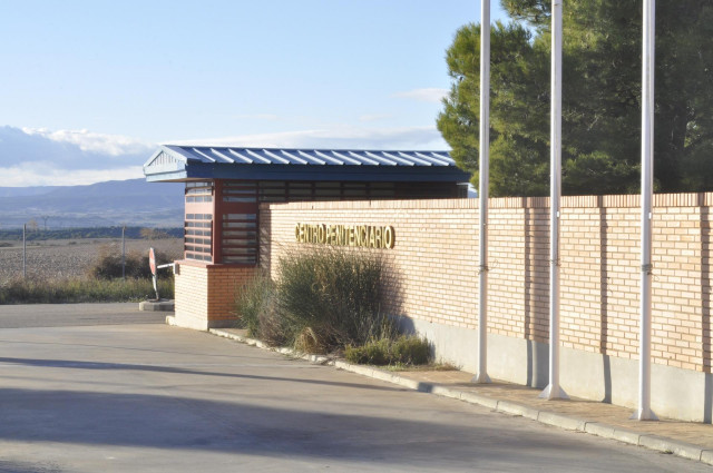 Imagen exterior de la prisión de Zuera, en Zaragoza