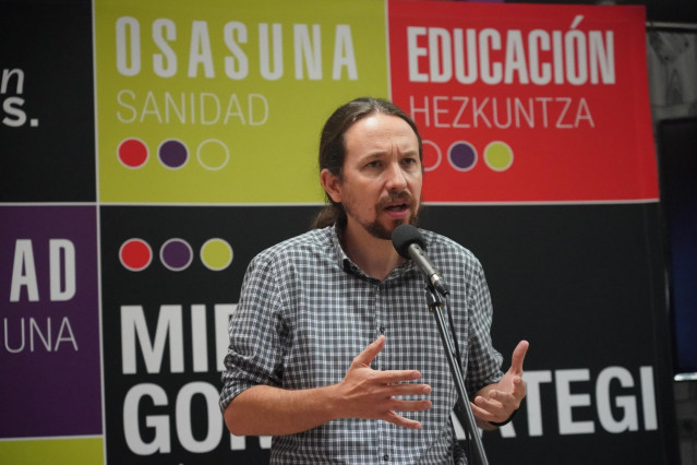 El secretario general de Podemos y vicepresidente segundo del Gobierno y ministro de Derechos Sociales y para la Agenda 2.030, Pablo Iglesias